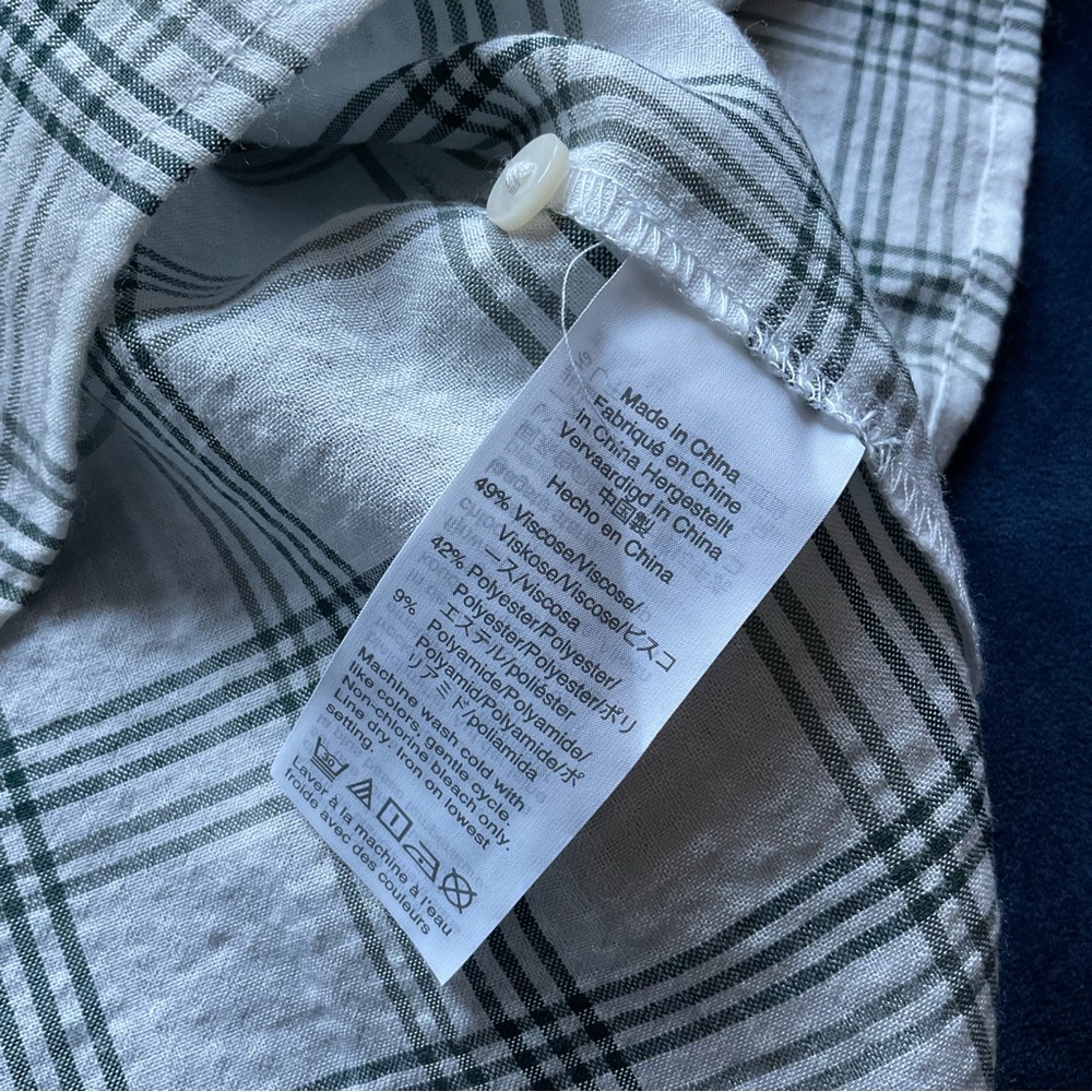 Madewell‎ Plaid Ruffle-Yoke Shirtdress - Picture 4 of 5